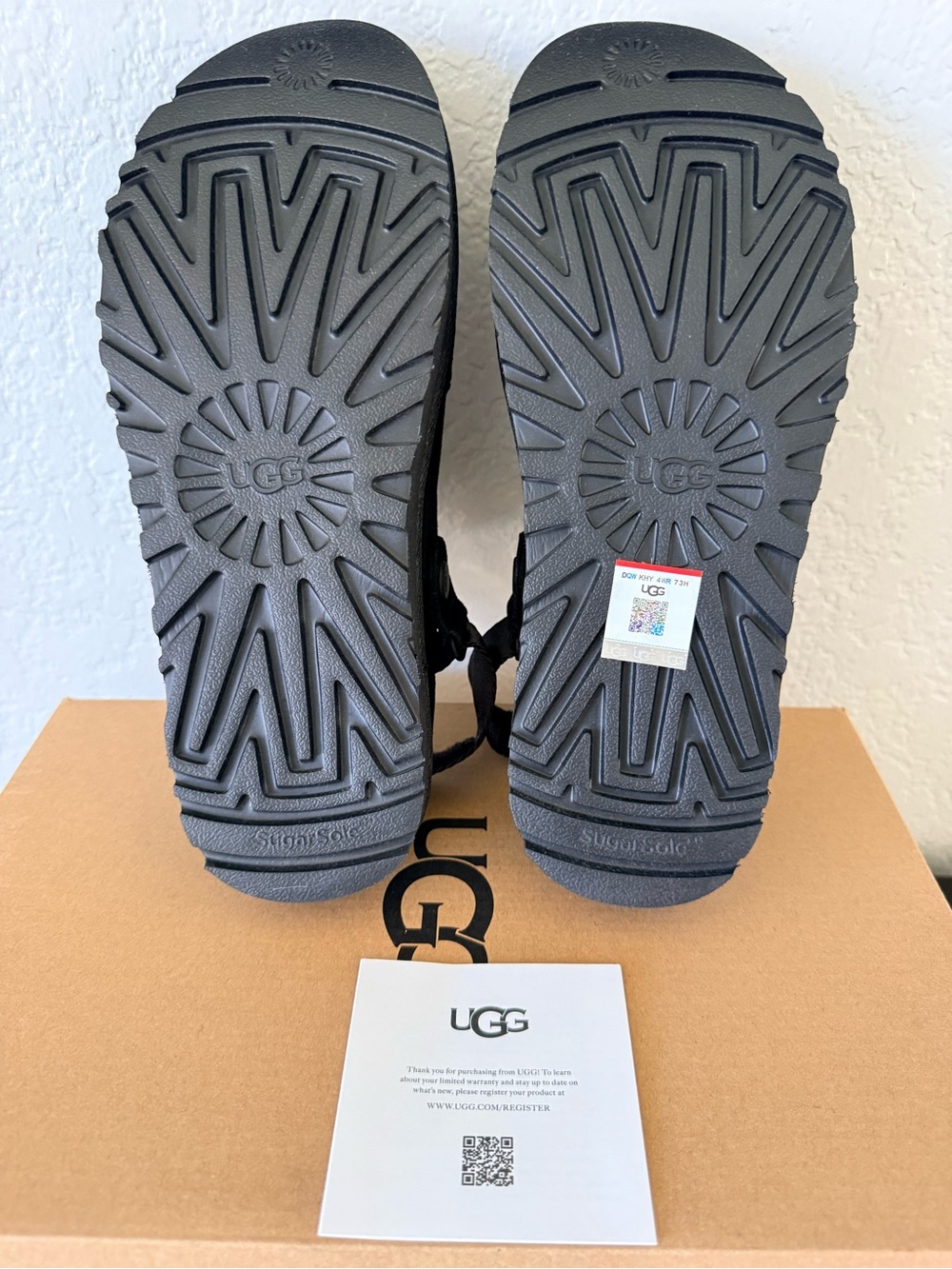 UGG Women’s Black Suede Backstrap Clog - Picture 6 of 8